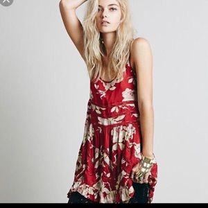 Free people intimately voile lace, trapeze slip